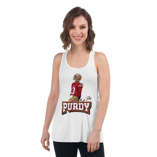 13 Brock Purdy Gift For Fans T-Shirt - Women's Flowy Racerback Tank