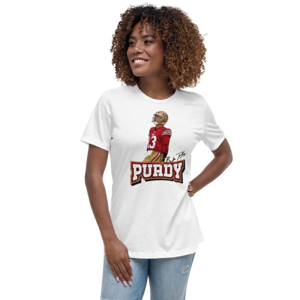13 Brock Purdy Gift For Fans T-Shirt - Women's Relaxed Short Sleeve Jersey Tee