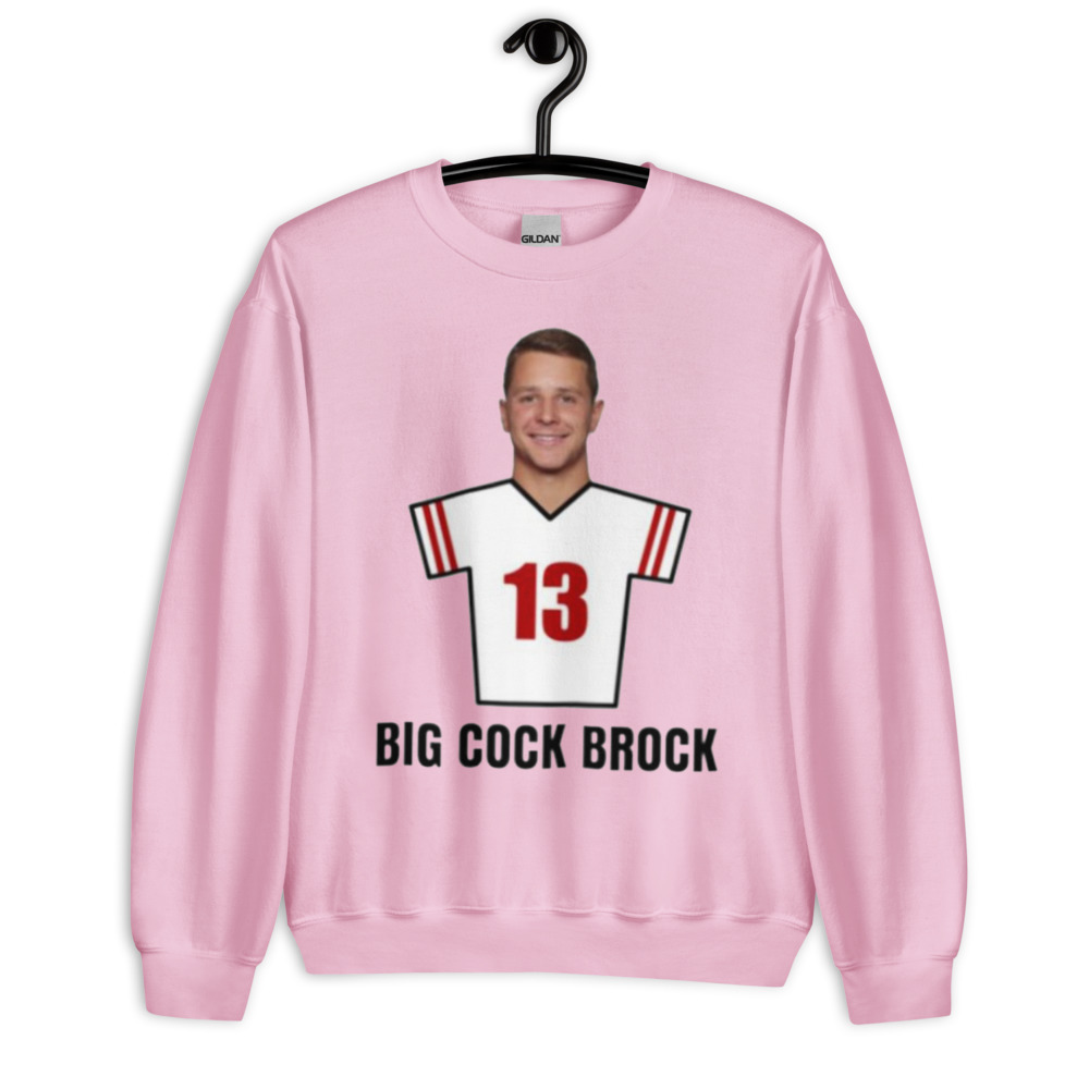 Brock Purdy Big Cock Brock 13 San Francisco Football Shirt - Unisex Heavy Blend Crewneck Sweatshirt-1