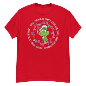 Cute Grinch Christmas T-Shirt - G500 Men’s Classic T-Shirt-1