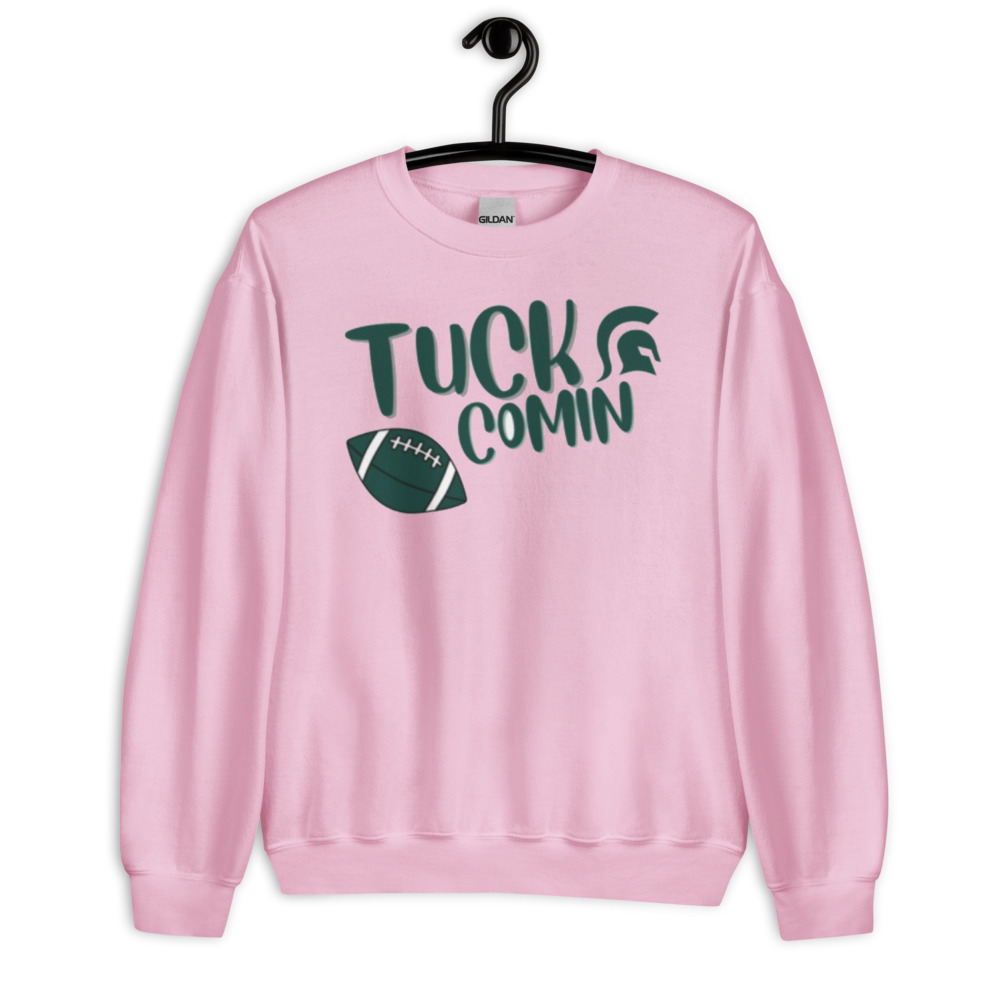 Tuck Comin Michigan Football Coach Fan Gift T Shirt - Unisex Heavy Blend Crewneck Sweatshirt-1