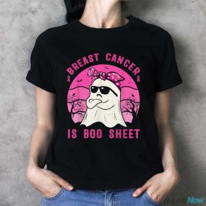 Breast Cancer Is Boo Sheet Breast Cancer Warrior Halloween Shirt - Ladies T-Shirt