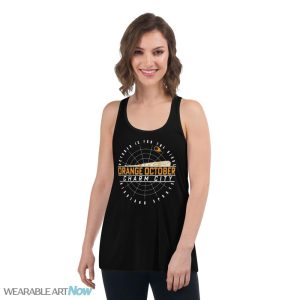 Baltimore Orioles October Is For The Birds Orange October Shirt - Women's Flowy Racerback Tank