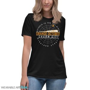 Baltimore Orioles October Is For The Birds Orange October Shirt - Women's Relaxed Short Sleeve Jersey Tee