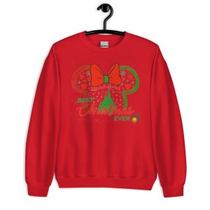 Best Christmas Ever Mickey And Minnie Christmas T-Shirt - Unisex Heavy Blend Crewneck Sweatshirt