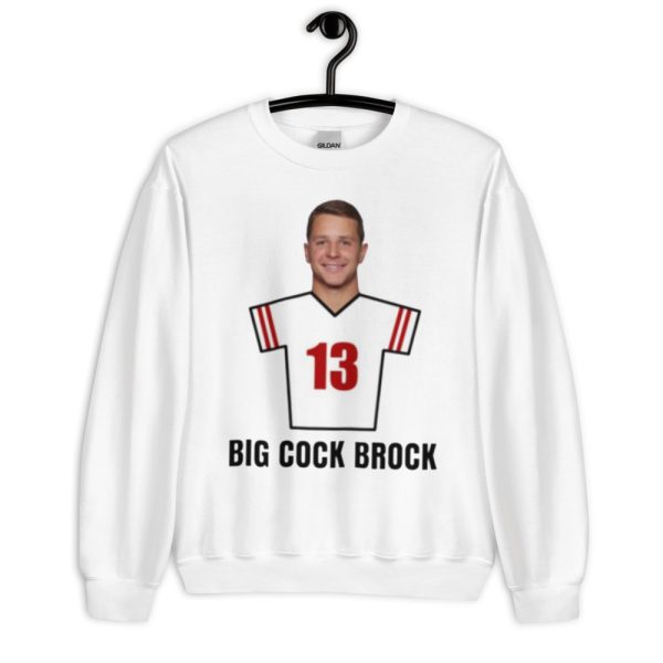 Brock Purdy Big Cock Brock 13 San Francisco Football Shirt - Unisex Heavy Blend Crewneck Sweatshirt-2