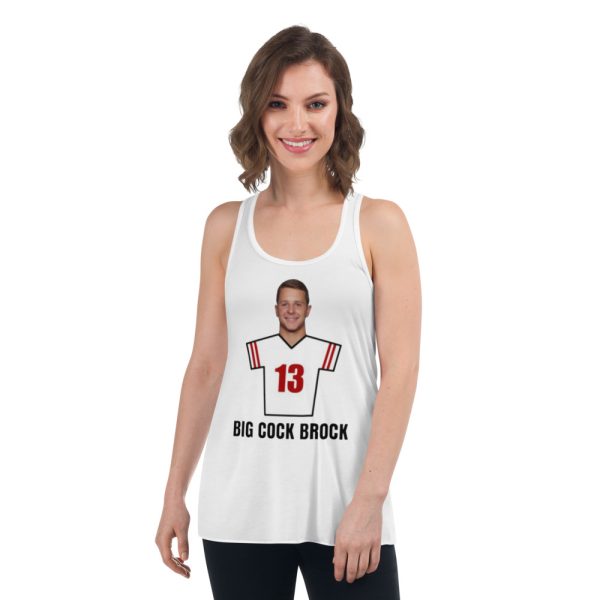 Brock Purdy Big Cock Brock 13 San Francisco Football Shirt - Women's Flowy Racerback Tank