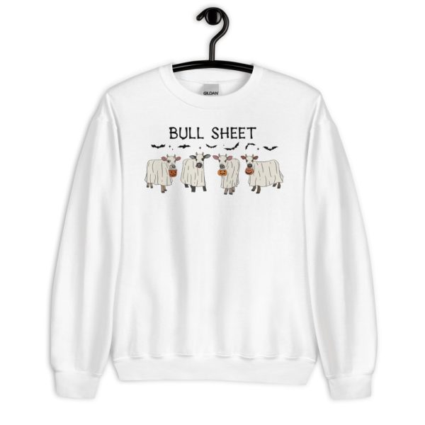 Bull Sheet Halloween Ghost Cow T-Shirt - Unisex Heavy Blend Crewneck Sweatshirt-2