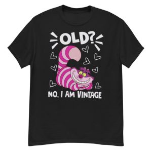 Cheshire Cat Old No I Am Vintage T-Shirt Product Photo 2