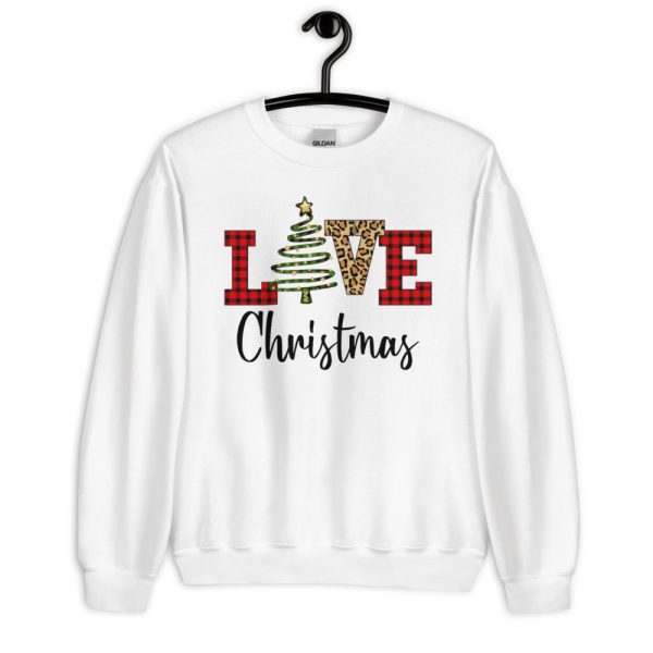 Christmas Love Tree Christmas 2024 Shirt - Unisex Heavy Blend Crewneck Sweatshirt-2