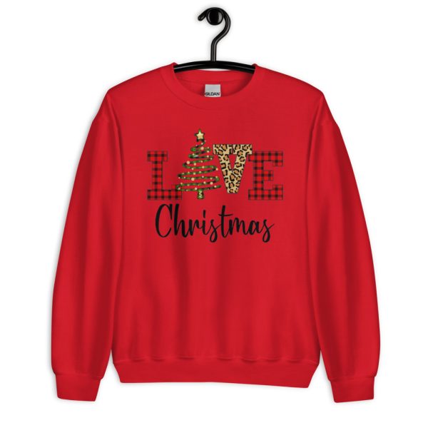 Christmas Love Tree Christmas 2024 Shirt - Unisex Heavy Blend Crewneck Sweatshirt