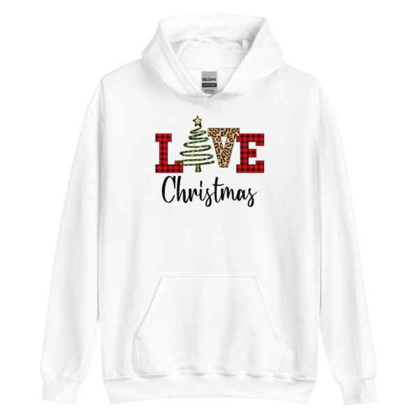 Christmas Love Tree Christmas 2024 Shirt - Unisex Heavy Blend Hooded Sweatshirt