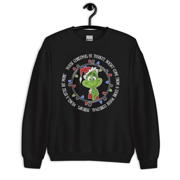 Cute Grinch Christmas T-Shirt - Unisex Crewneck Sweatshirt