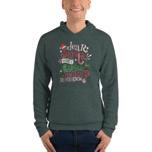 Dear Santa Before I Explain How Much Do You Know Christmas T-Shirt - Unisex Fleece Pullover Hoodie-1