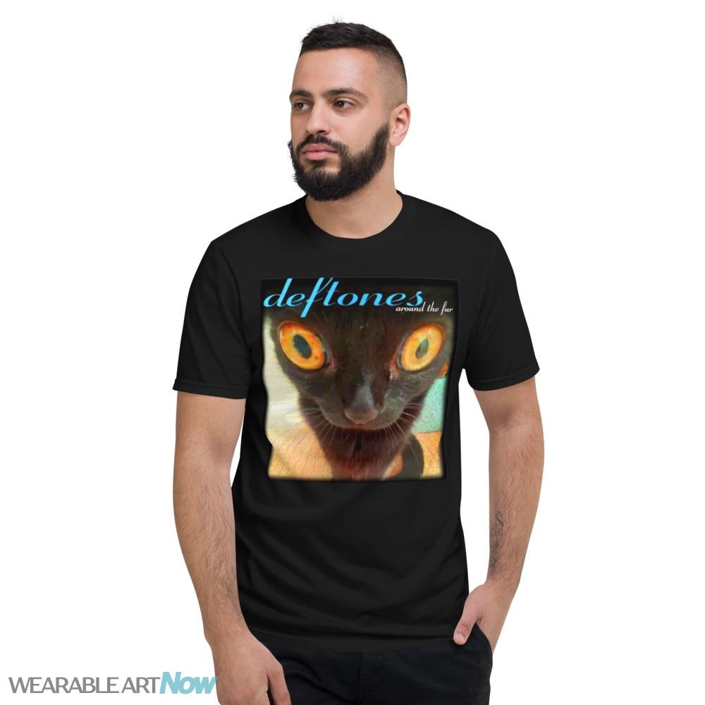 Deftones Around The Fur Cat Unisex Cotton Vintage Reprint Black T-Shirt - Short Sleeve T-Shirt