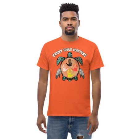 Every Child Matters Feather Hand Color On Turtle For Orange Shirt Day T-Shirt Product Photo 1