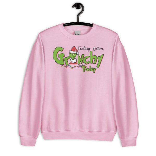 Feeling Extra Grinchy Today Christmas T-Shirt - Unisex Heavy Blend Crewneck Sweatshirt-1