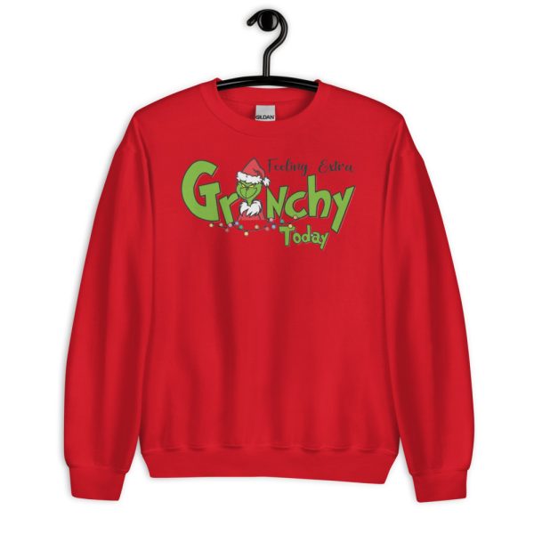 Feeling Extra Grinchy Today Christmas T-Shirt - Unisex Heavy Blend Crewneck Sweatshirt