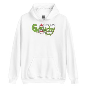 Feeling Extra Grinchy Today Christmas T-Shirt - Unisex Heavy Blend Hooded Sweatshirt