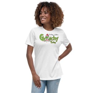 Feeling Extra Grinchy Today Christmas T-Shirt - Women's Relaxed Short Sleeve Jersey Tee