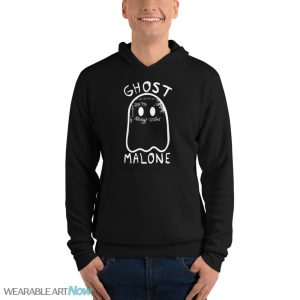 Funny Halloween Shirt Ghost Malone Shirt Spooky Tee Ghost Shirt - Unisex Fleece Pullover Hoodie