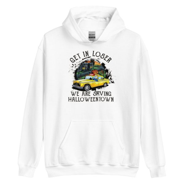 Get In Loser We are Saving Halloween Town Vintage HallowenTown Est 1998 Sweatshirt - Unisex Heavy Blend Hooded Sweatshirt