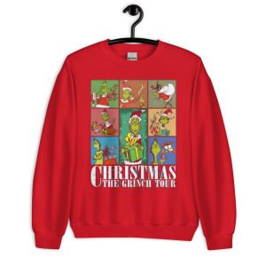 Grinch Christmas The Era Tour T-Shirt - Unisex Crewneck Sweatshirt-1