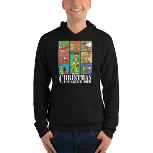 Grinch Christmas The Era Tour T-Shirt - Unisex Fleece Pullover Hoodie