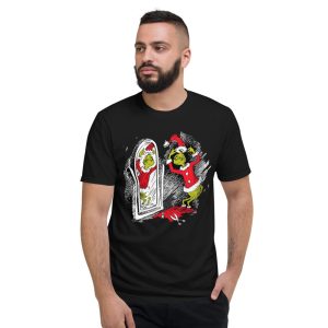 Grinch Santa Merry Grinchmas Christmas T-Shirt - Short Sleeve T-Shirt