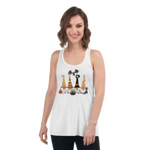 Halloween Gnomes Halloween Party Christmas T-Shirt - Women's Flowy Racerback Tank