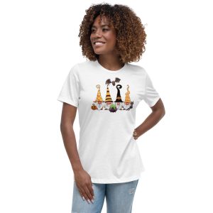 Halloween Gnomes Halloween Party Christmas T-Shirt - Women's Relaxed Short Sleeve Jersey Tee