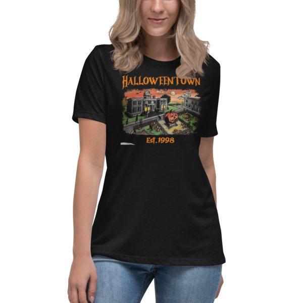 Halloweentown Est 1998 Halloweentown University T-Shirt - Women's Relaxed Short Sleeve Jersey Tee