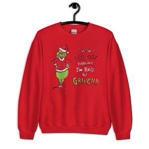 Happy Hallothanksmas The Grinch DNA Test Merry Christmas T-Shirt - Unisex Crewneck Sweatshirt-1