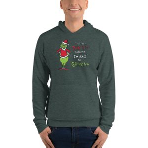 Happy Hallothanksmas The Grinch DNA Test Merry Christmas T-Shirt - Unisex Fleece Pullover Hoodie-1