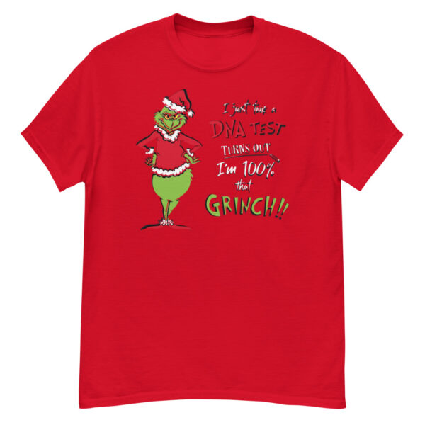 Happy Hallothanksmas The Grinch DNA Test Merry Christmas T-Shirt - G500 Men’s Classic T-Shirt-1