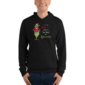 Happy Hallothanksmas The Grinch DNA Test Merry Christmas T-Shirt - Unisex Fleece Pullover Hoodie