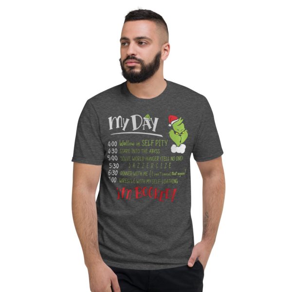 I'm Booked Grinch My Day The Grinch Funny Shirt - Short Sleeve T-Shirt-1