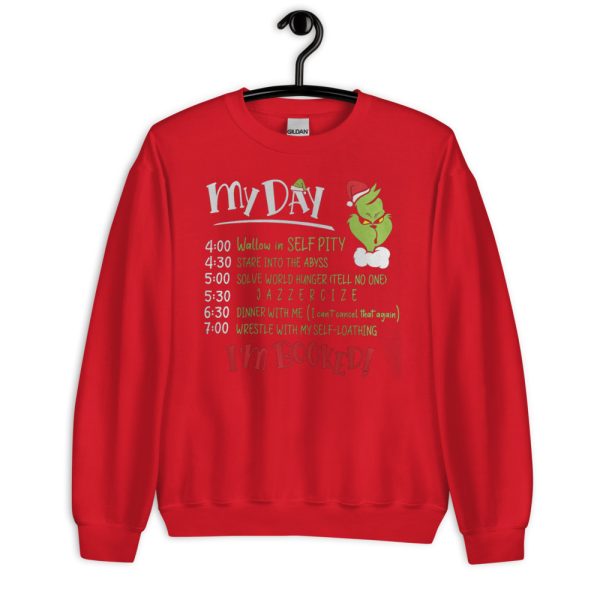 I'm Booked Grinch My Day The Grinch Funny Shirt - Unisex Crewneck Sweatshirt-1