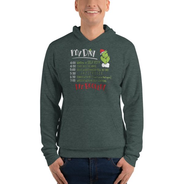 I'm Booked Grinch My Day The Grinch Funny Shirt - Unisex Fleece Pullover Hoodie-1