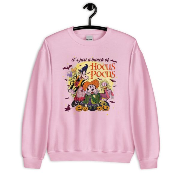 It's Just A Bunch Of Hocus Pocus Cartoon Halloween T-Shirt - Unisex Heavy Blend Crewneck Sweatshirt-1