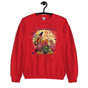 It's Just A Bunch Of Hocus Pocus Cartoon Halloween T-Shirt - Unisex Heavy Blend Crewneck Sweatshirt