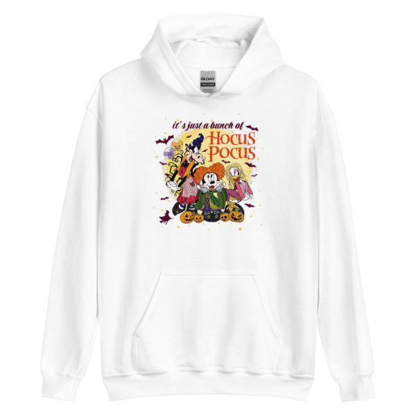 It's Just A Bunch Of Hocus Pocus Cartoon Halloween T-Shirt - Unisex Heavy Blend Hooded Sweatshirt