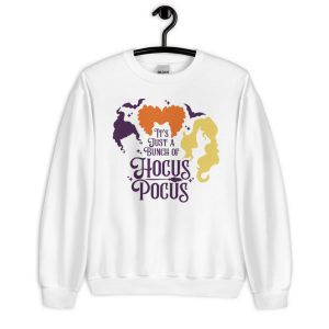 It's Just a Bunch of Hocus Pocus Halloween T-Shirt - Unisex Heavy Blend Crewneck Sweatshirt-2