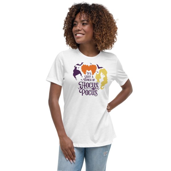 It's Just a Bunch of Hocus Pocus Halloween T-Shirt - Women's Relaxed Short Sleeve Jersey Tee