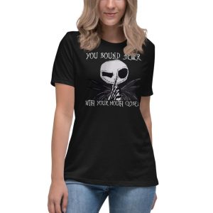 Jack Skellington You Sound Better With Your Mouth Closed T-Shirt Product Photo 6