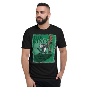 Jordan Travis Tiger King Shirt Jordan 1 Celtic Lucky Green Shirt The Goat King Shirt - Short Sleeve T-Shirt