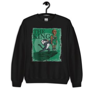 Jordan Travis Tiger King Shirt Jordan 1 Celtic Lucky Green Shirt The Goat King Shirt - Unisex Crewneck Sweatshirt