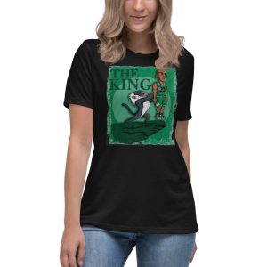 Jordan Travis Tiger King Shirt Jordan 1 Celtic Lucky Green Shirt The Goat King Shirt - Women's Relaxed Short Sleeve Jersey Tee