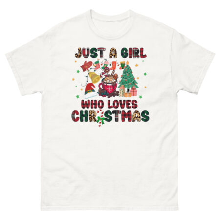 Just A Girl Who Loves Christmas Christmas Tree Coffee Mug Christmas T-Shirt - 500 Men’s Classic Tee Gildan