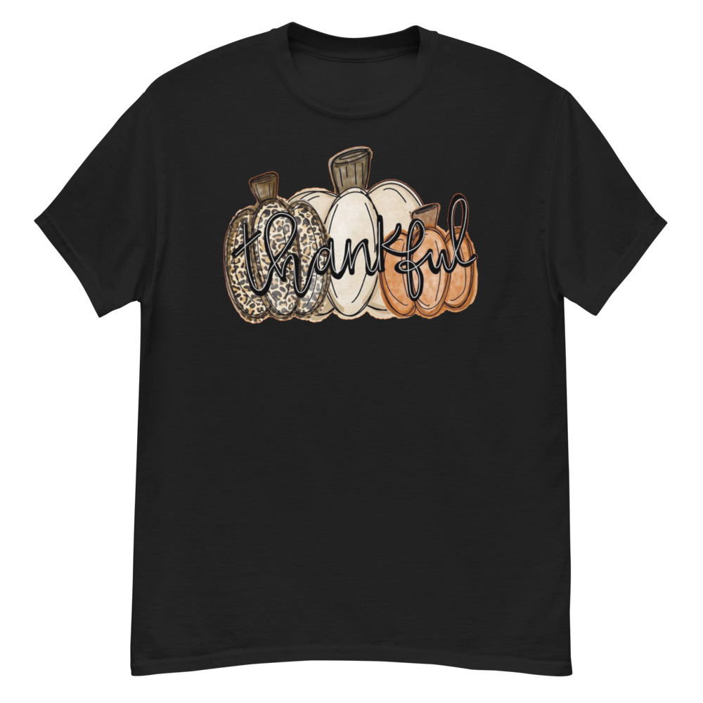 Leopard Pumpkin Cheetah Pumpkin Thanksgiving T-Shirt - G500 Men’s Classic T-Shirt